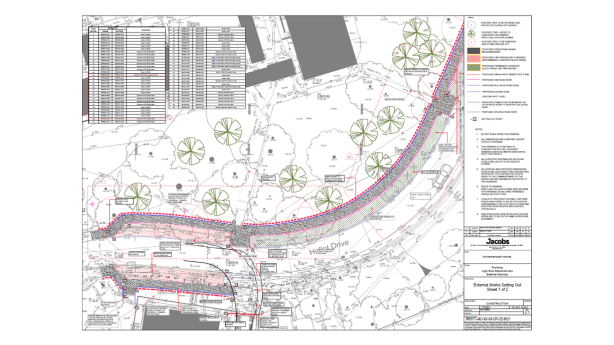 Case Study Blueprint of drainage and pipework
